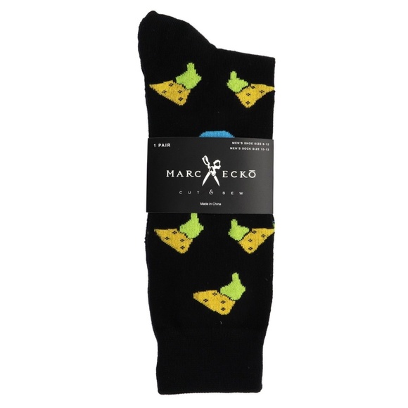 Marc Ecko Other - Marc Ecko Chips and Dip Black Novelty Dress Socks